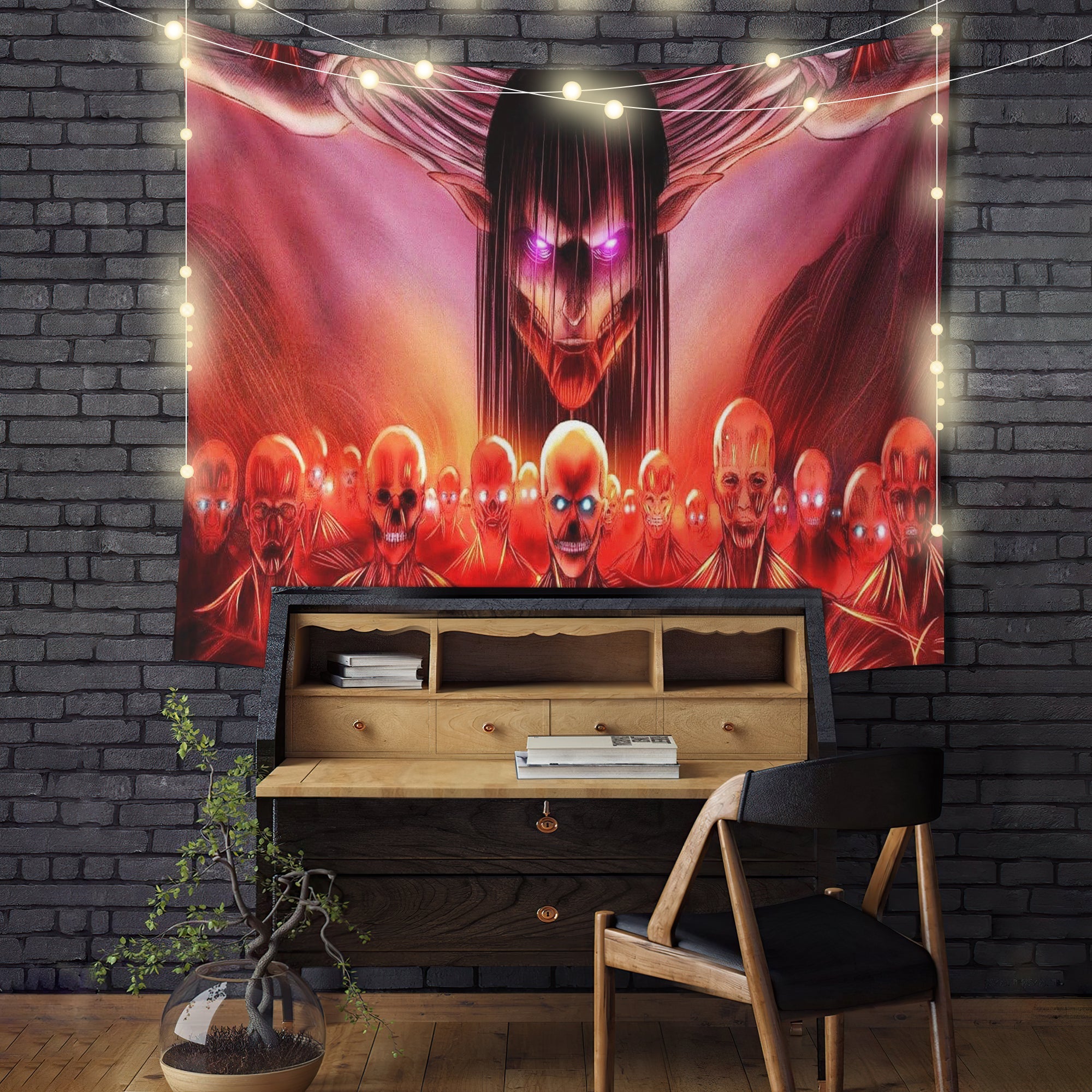 Attack On Titan Eren Founding Titan Tapestry Room Decor Nearkii