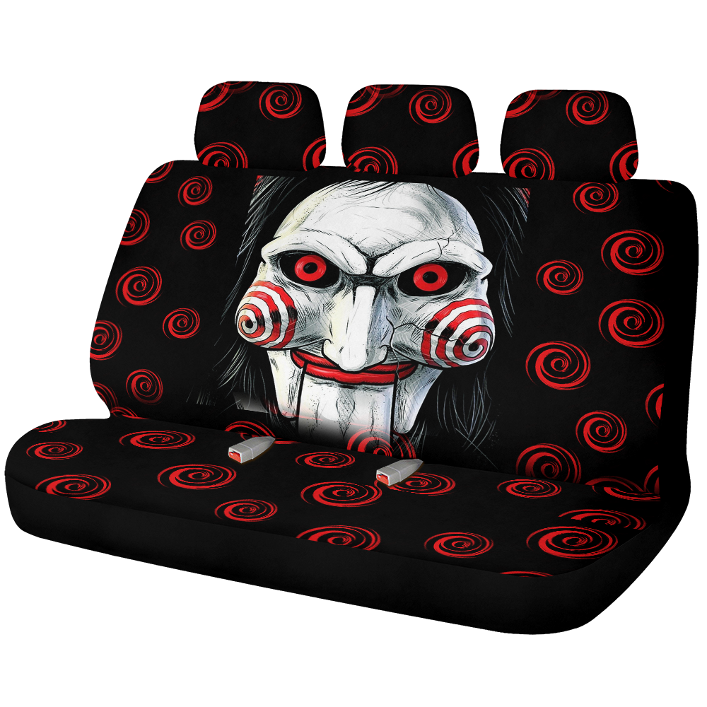 SAW Horror Movie Car Back Seat Covers Decor Protectors Nearkii