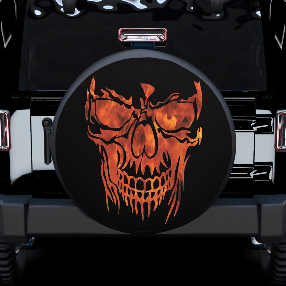 Skull Jeep Car Spare Tire Cover Gift For Campers Nearkii