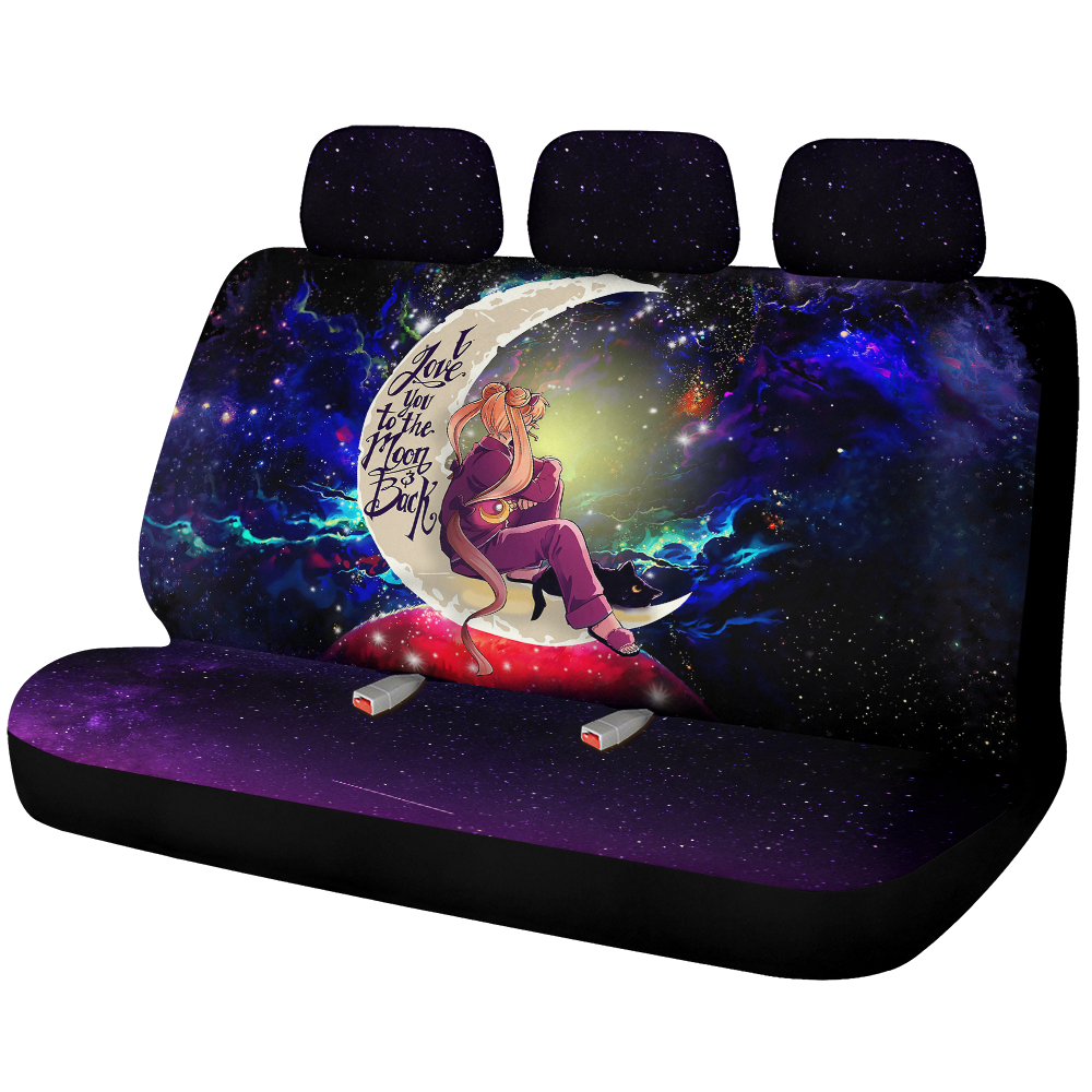 Sailor Moon 1 Love You To The Moon Galaxy Car Back Seat Covers Decor Protectors Nearkii