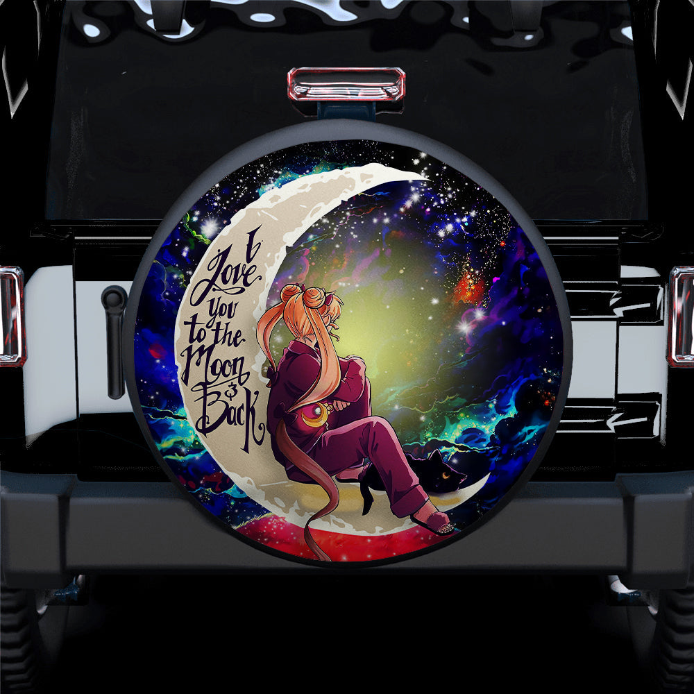 Sailor Moon 1 Love You To The Moon Galaxy Car Spare Tire Covers Gift For Campers Nearkii