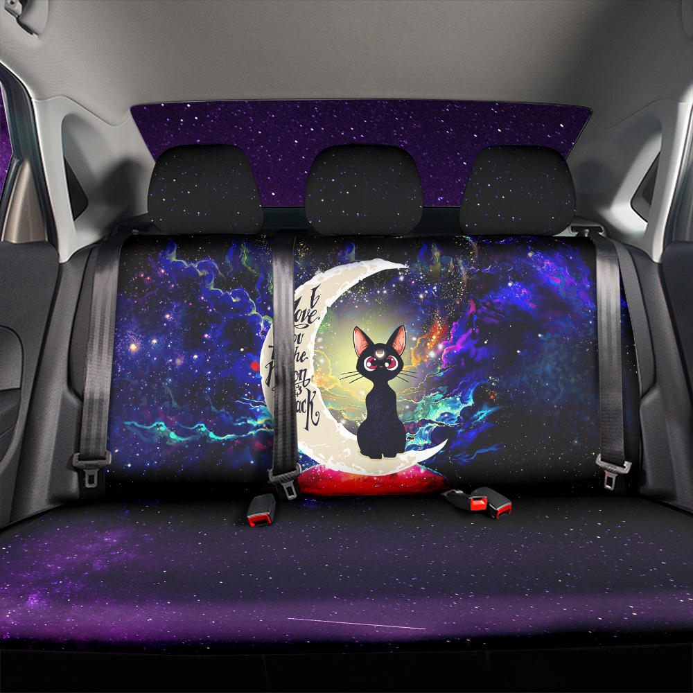 Sailor Moon Cat Love You To The Moon Galaxy Premium Custom Car Back Seat Covers Decor Protectors Nearkii