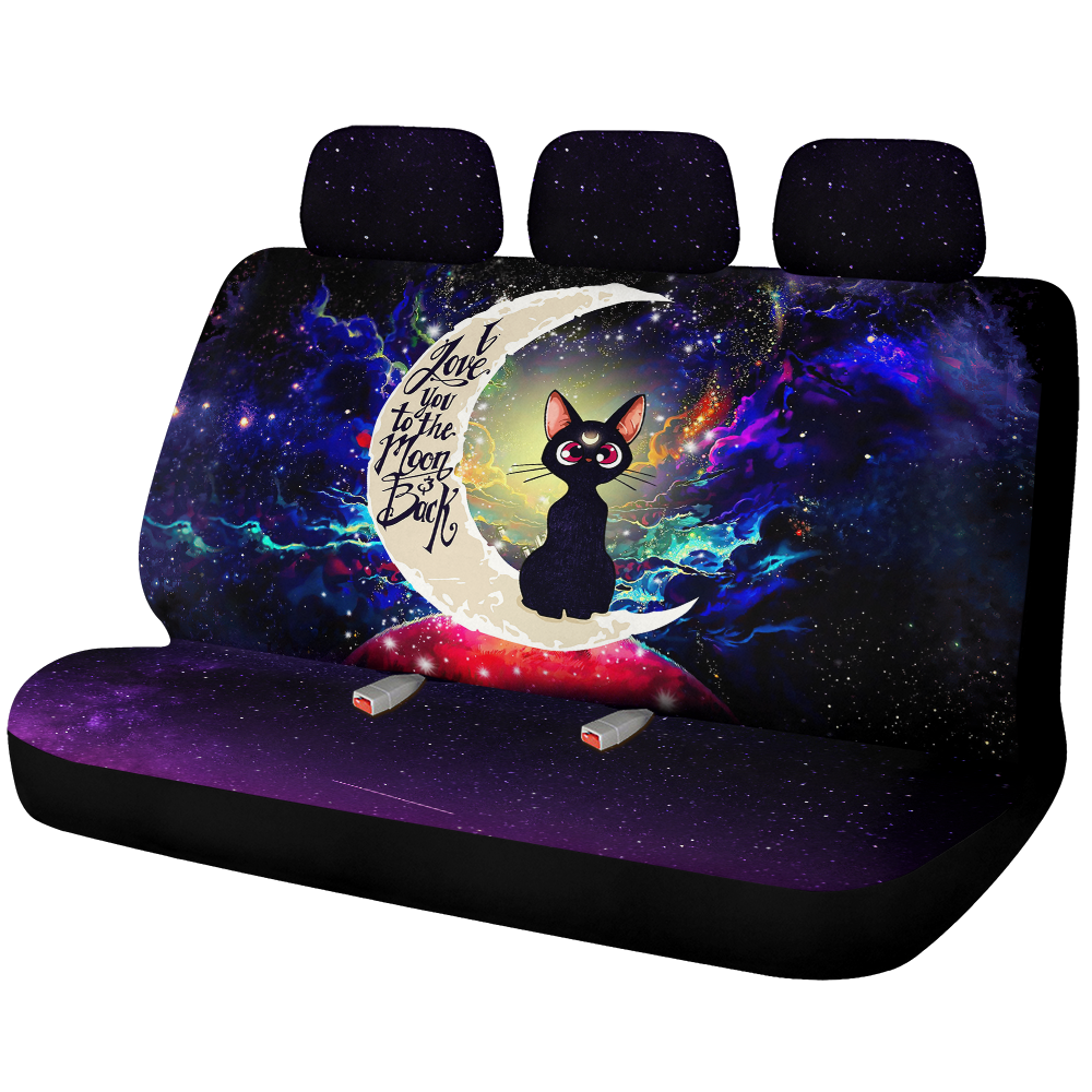 Sailor Moon Cat Love You To The Moon Galaxy Premium Custom Car Back Seat Covers Decor Protectors Nearkii