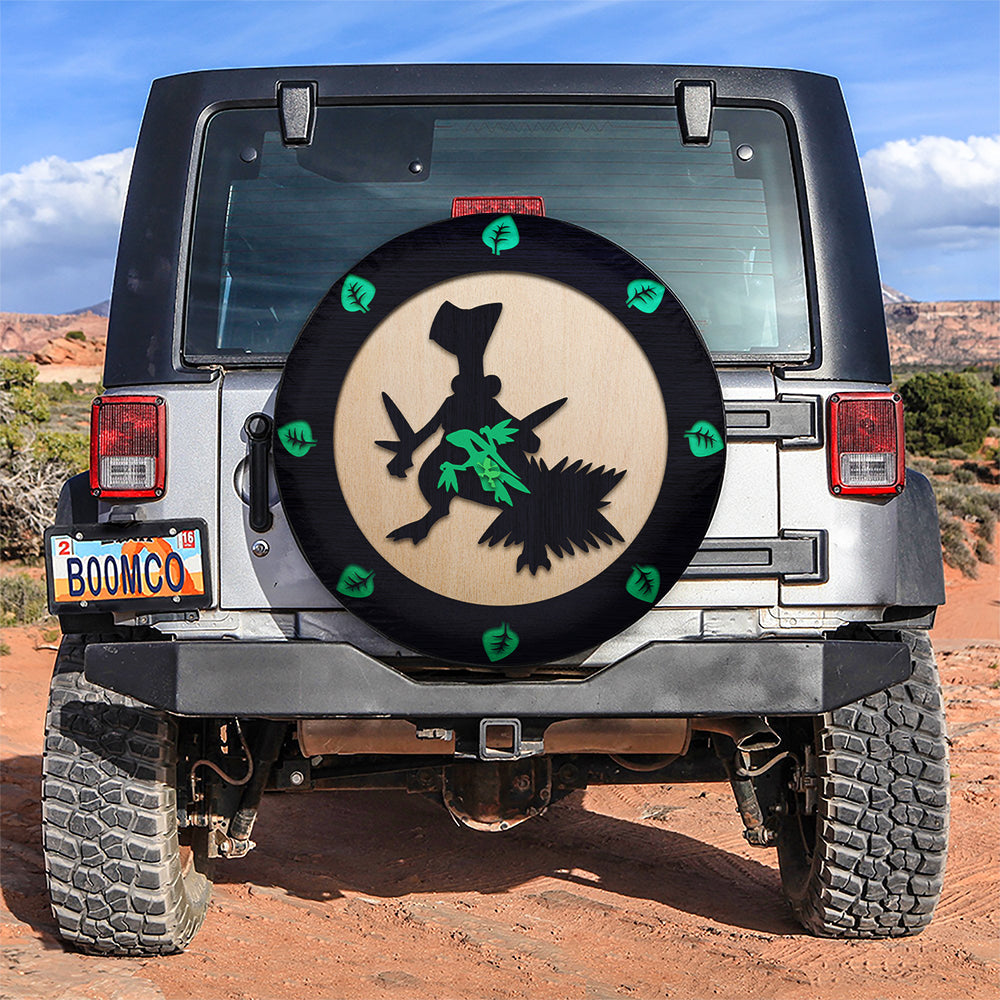 Sceptile Pokemon Wood Car Spare Tire Covers Gift For Campers Nearkii