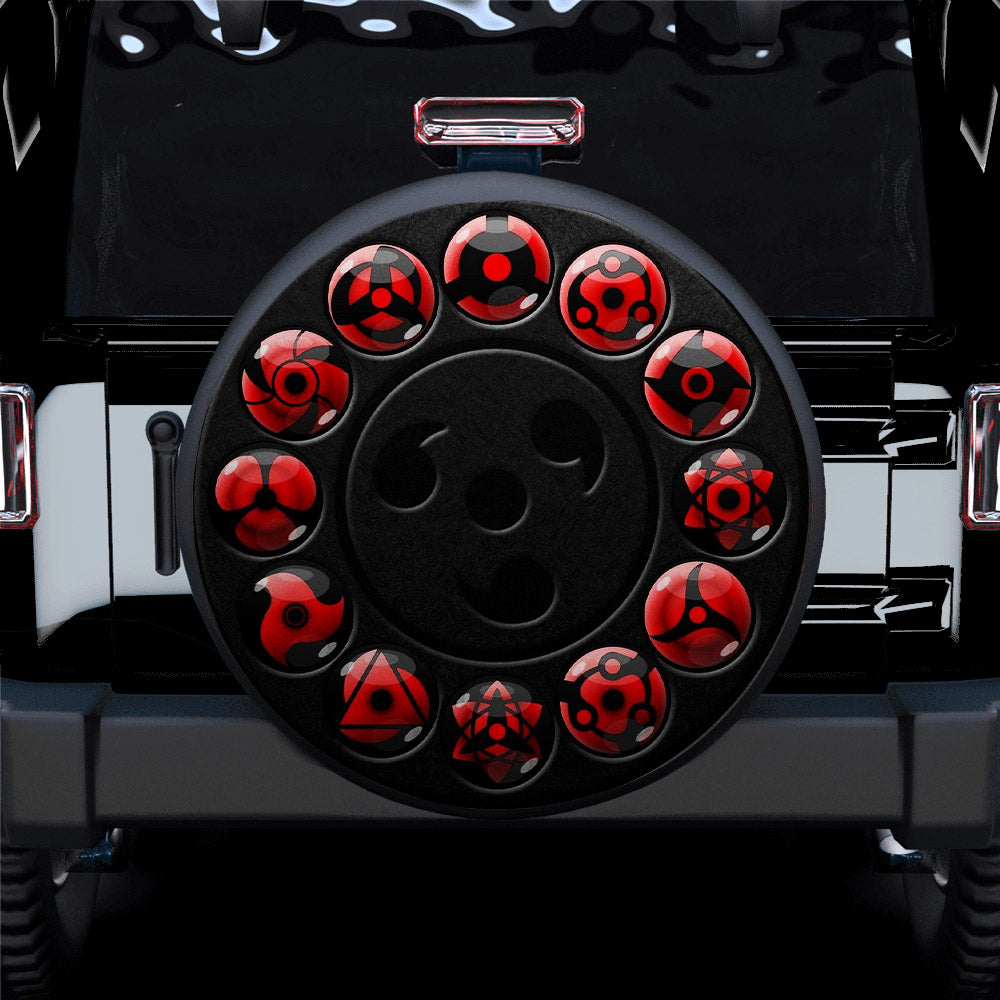 Sharingan Uchiha Anime Naruto Jeep Car Spare Tire Covers Gift For Campers Nearkii