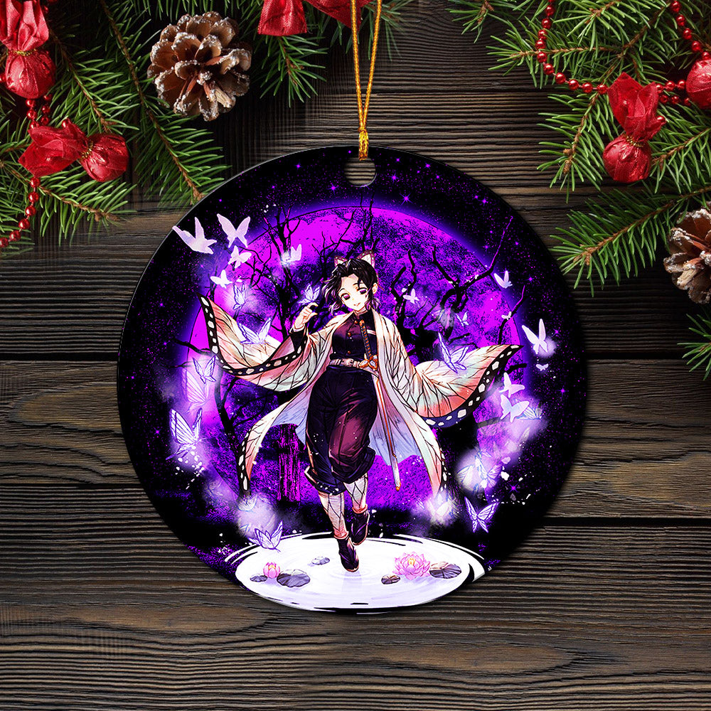 Shinobu Demon Slayer Moonlight Mica Circle Ornament Perfect Gift For Holiday Nearkii