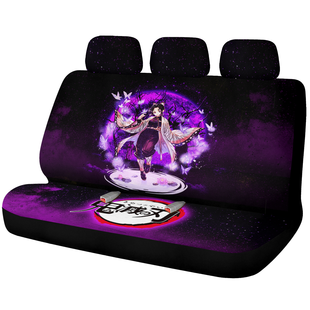 Shinobu Demon Slayer Moonlight Galaxy Premium Custom Car Back Seat Covers Decor Protectors Nearkii