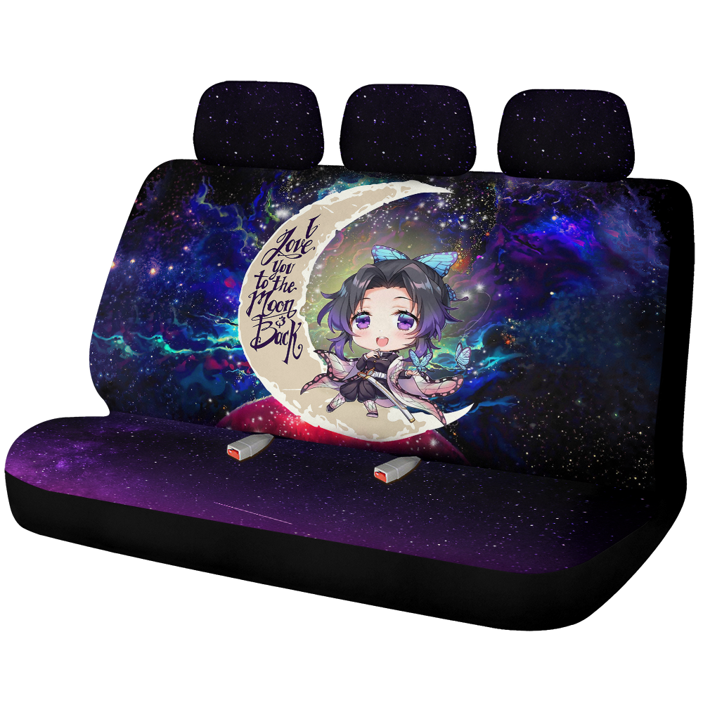 Shinobu Demon Slayer Love You To The Moon Galaxy Premium Custom Car Back Seat Covers Decor Protectors Nearkii