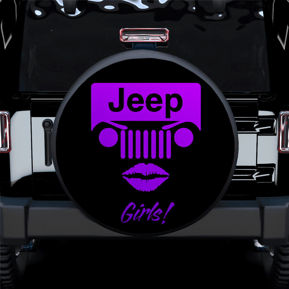 Jeep Girl Purple Car Spare Tire Covers Gift For Campers Nearkii