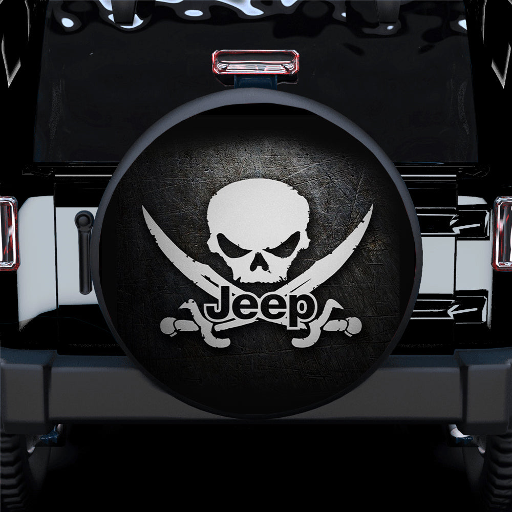 X Skull Jeep Car Spare Tire Covers Gift For Campers Nearkii