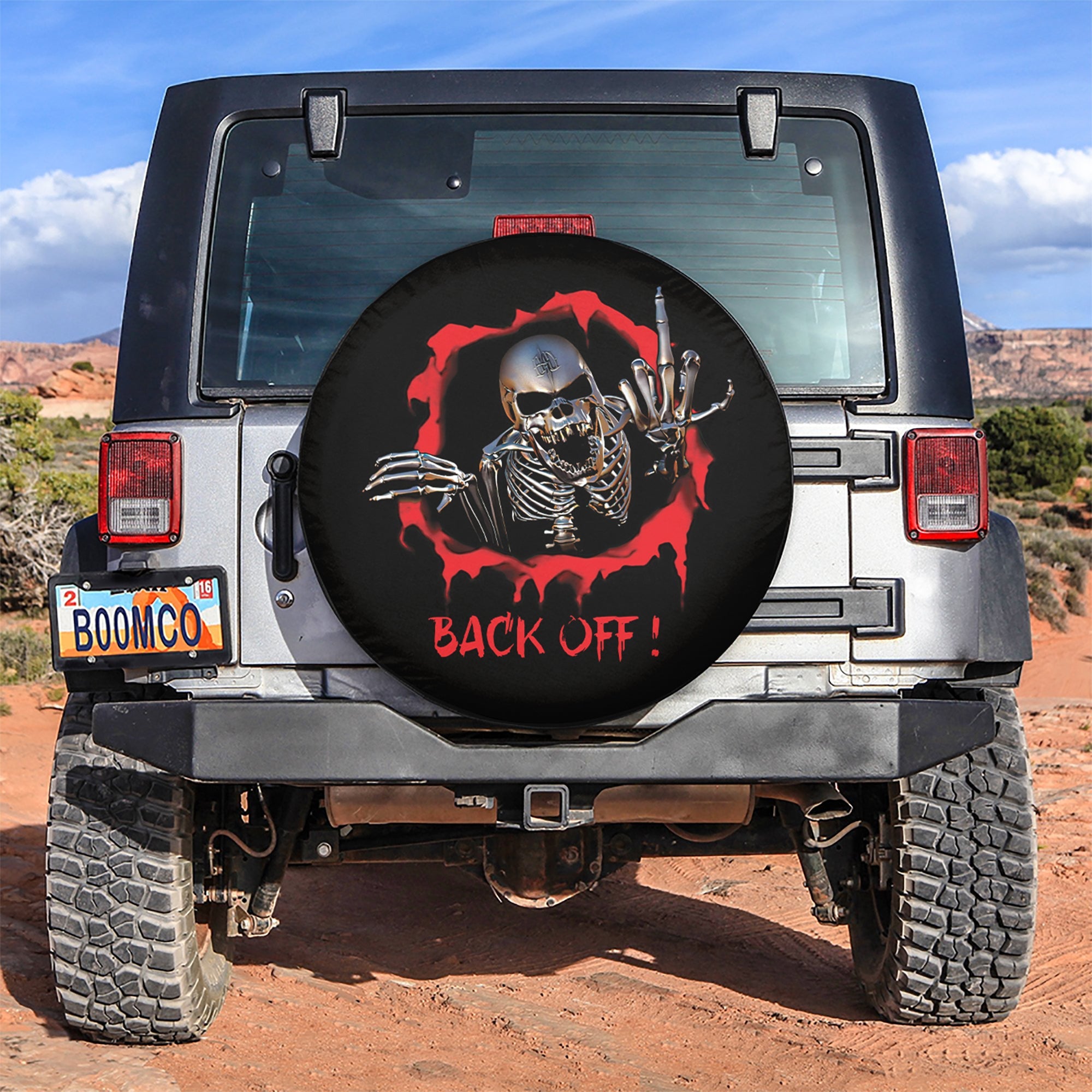 Skull Back Off Car Spare Tire Gift For Campers Nearkii