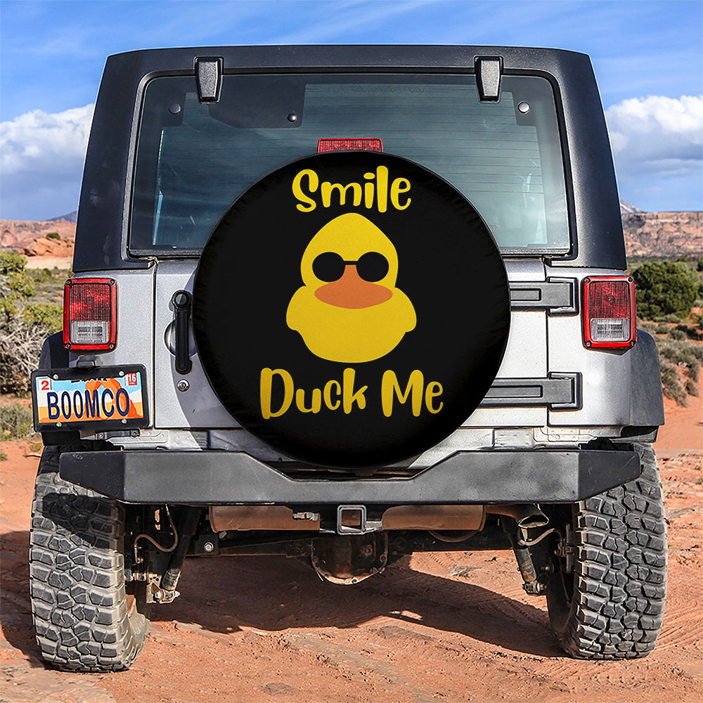 Smile Duck Me Car Spare Tire Covers Gift For Campers Nearkii