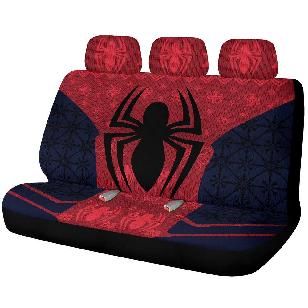 Spider Man Christmas Car Back Seat Covers Decor Protectors Nearkii