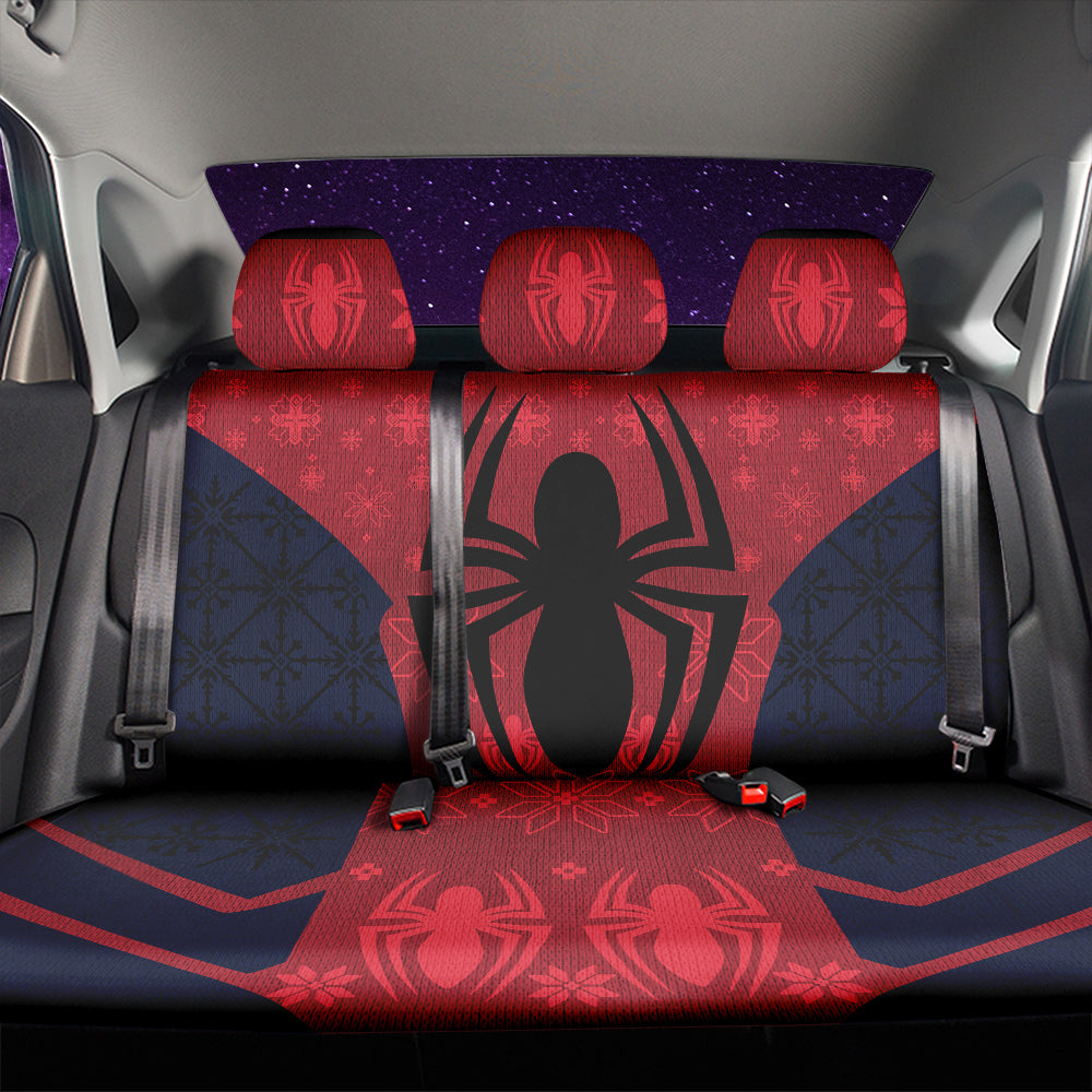 Spider Man Christmas Car Back Seat Covers Decor Protectors Nearkii