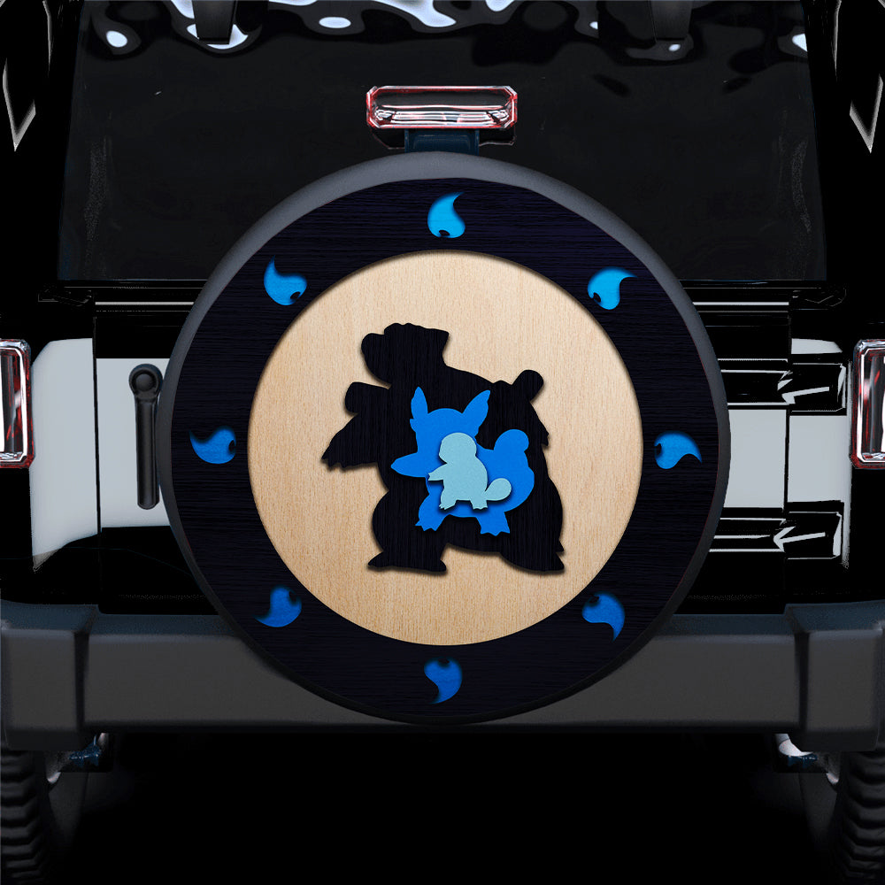 Squirtle Evolution Pokemon Car Spare Tire Covers Gift For Campers Nearkii