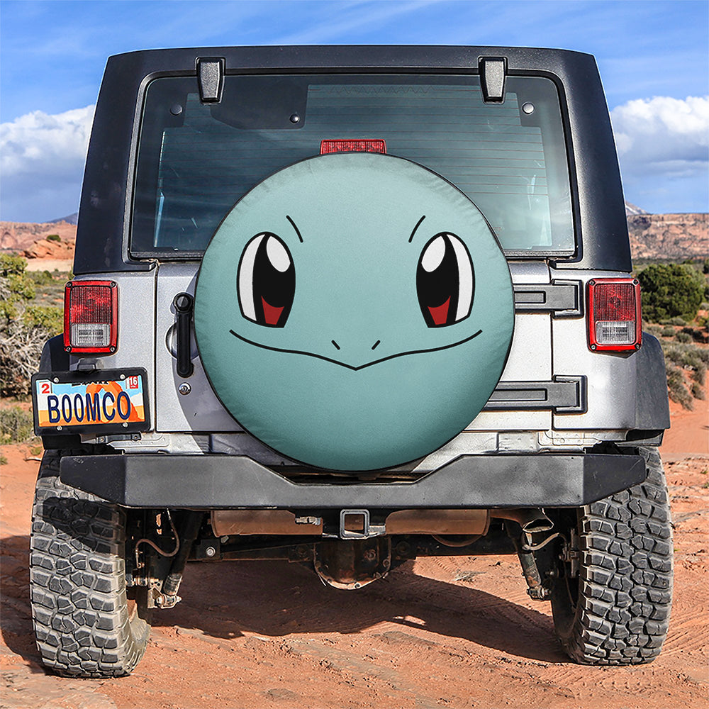 Squirtle Pokemon Face Car Spare Tire Covers Gift For Campers Nearkii