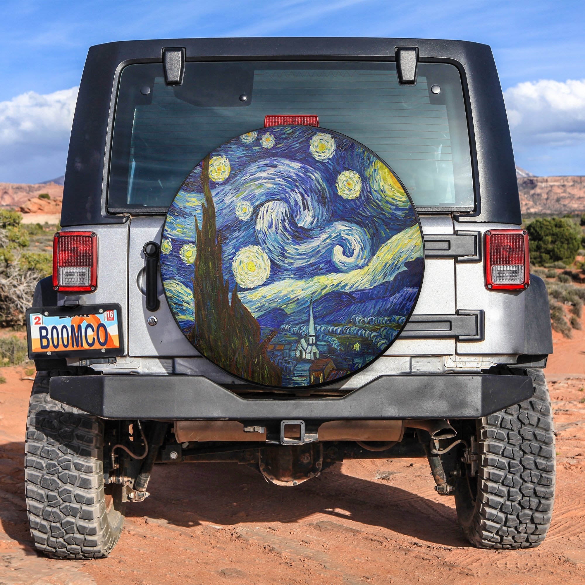 Starry Night Spare Tire Covers Gift For Campers Nearkii