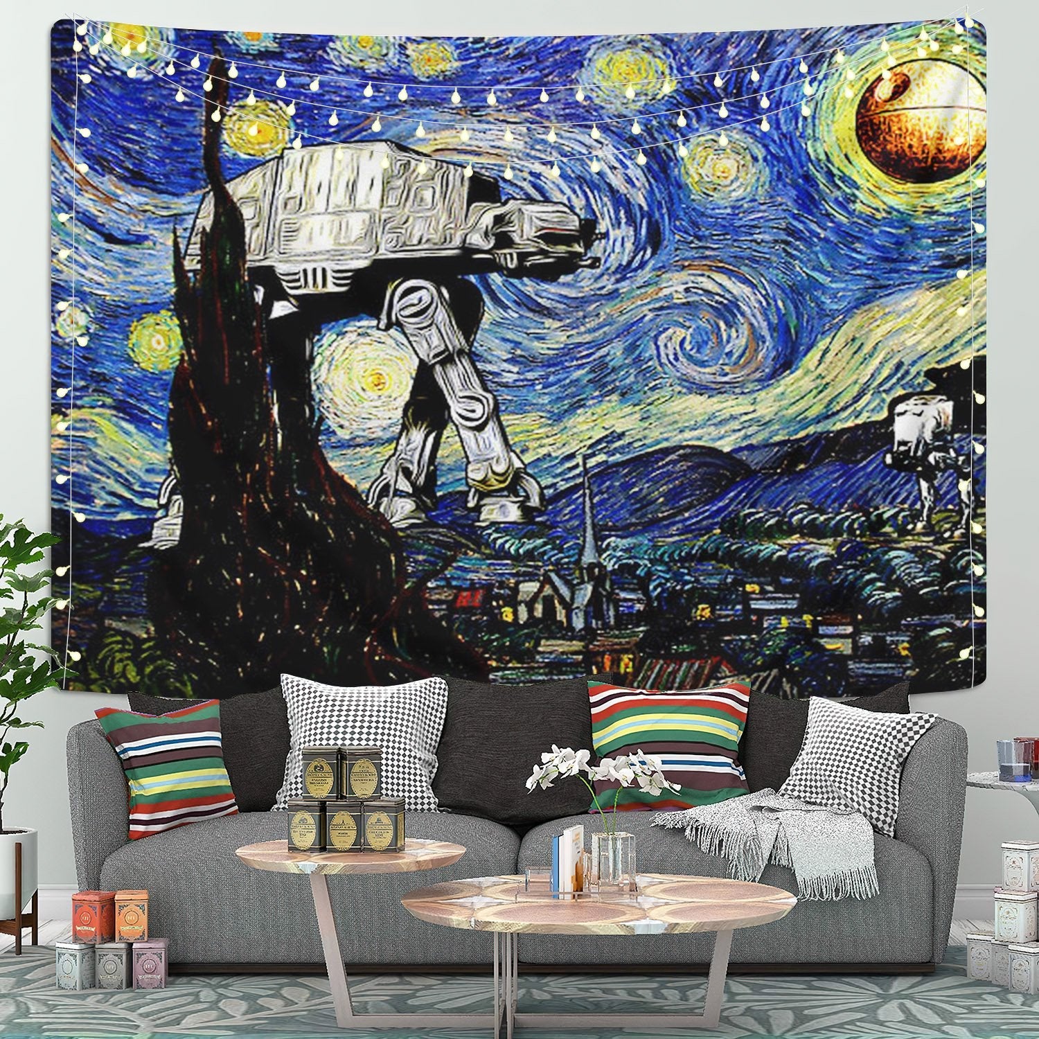 Star Wars Starry Night Tapestry Room Decor Nearkii