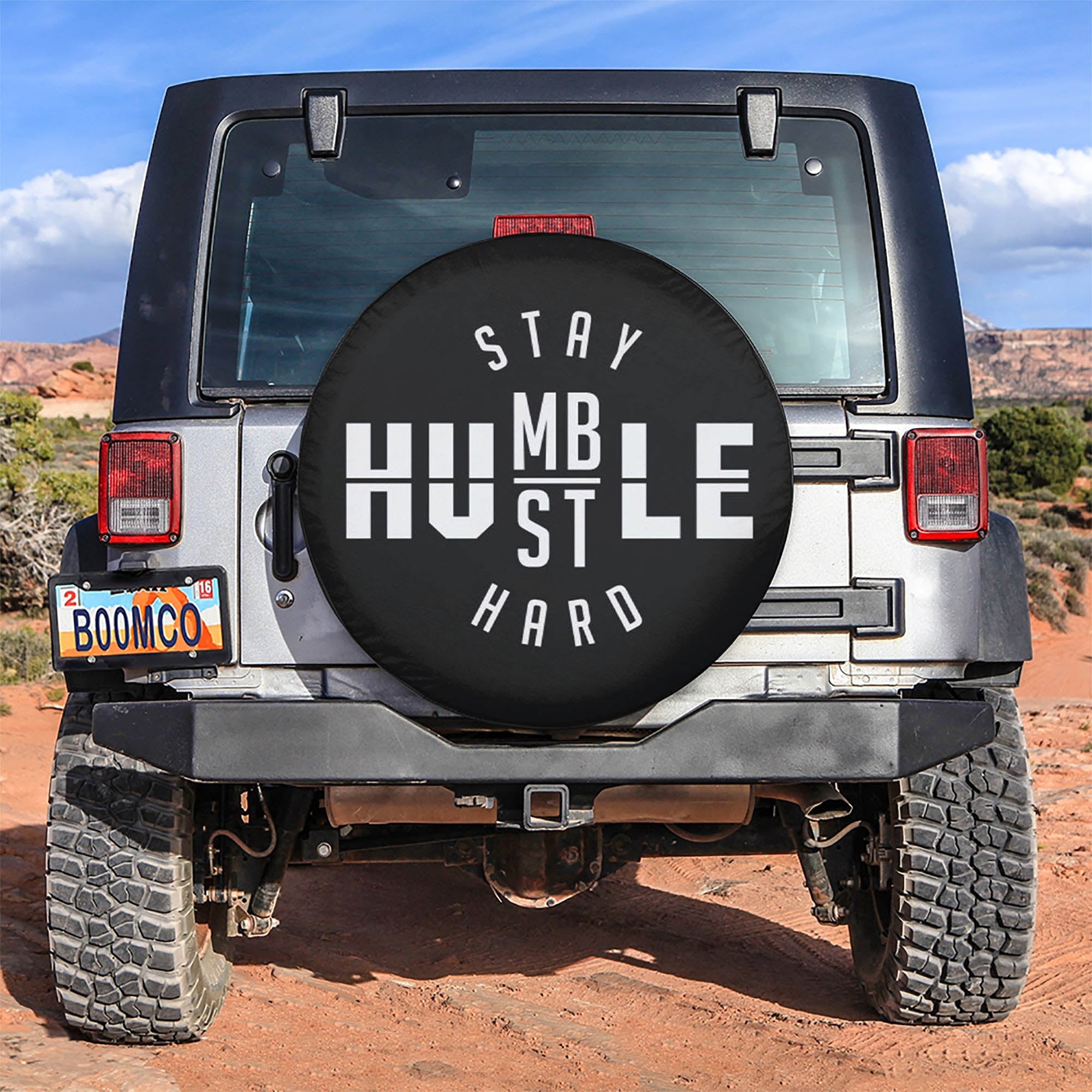 Stay Humble Hustle Hard Car Spare Tire Gift For Campers Nearkii