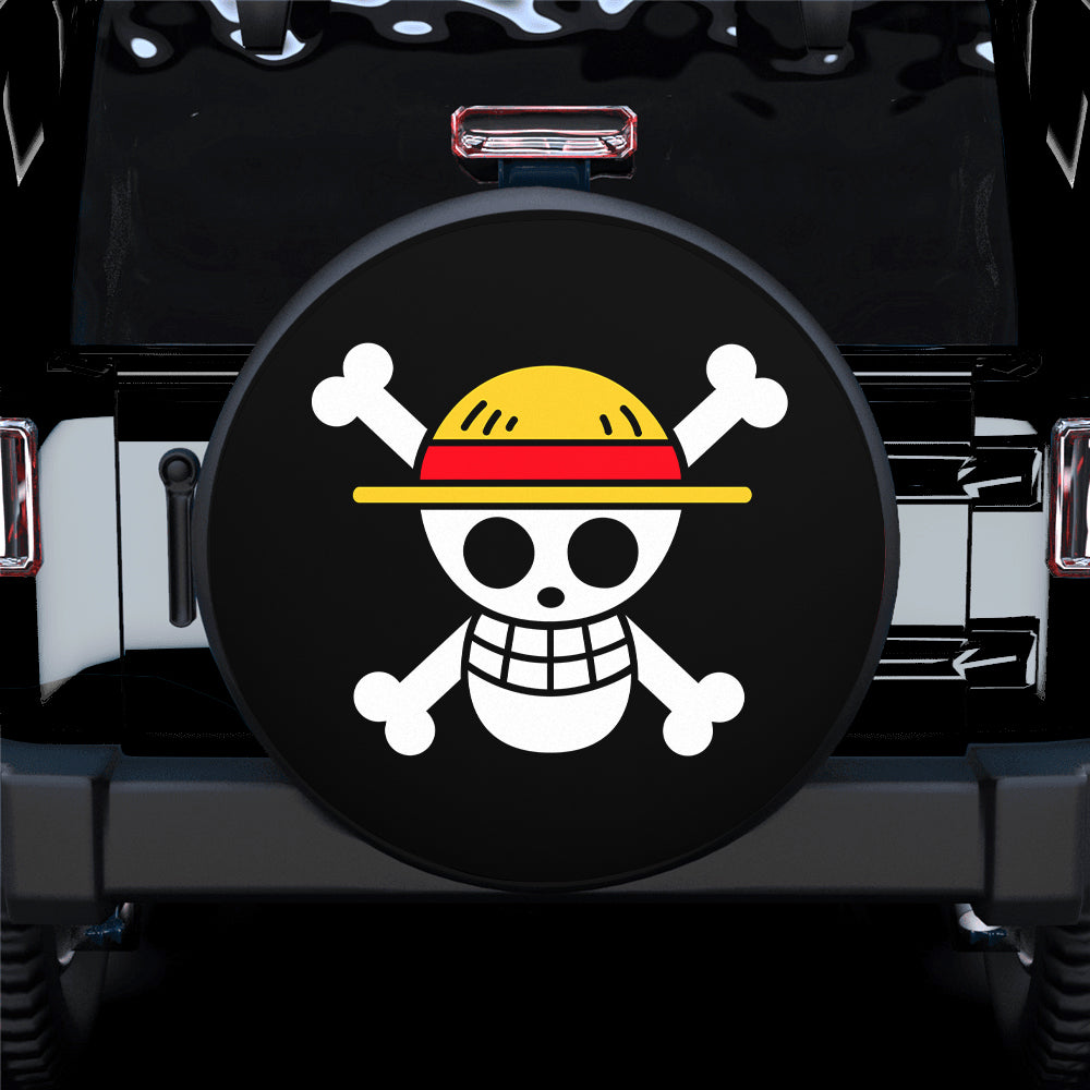 Straw Hat Pirates Flag Custom One Piece Anime Car Spare Tire Gift For Campers Nearkii