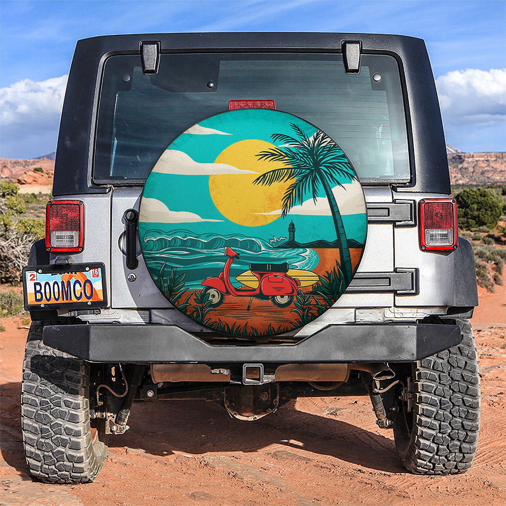 Summer Beach Jeep Car Spare Tire Cover Gift For Campers Nearkii