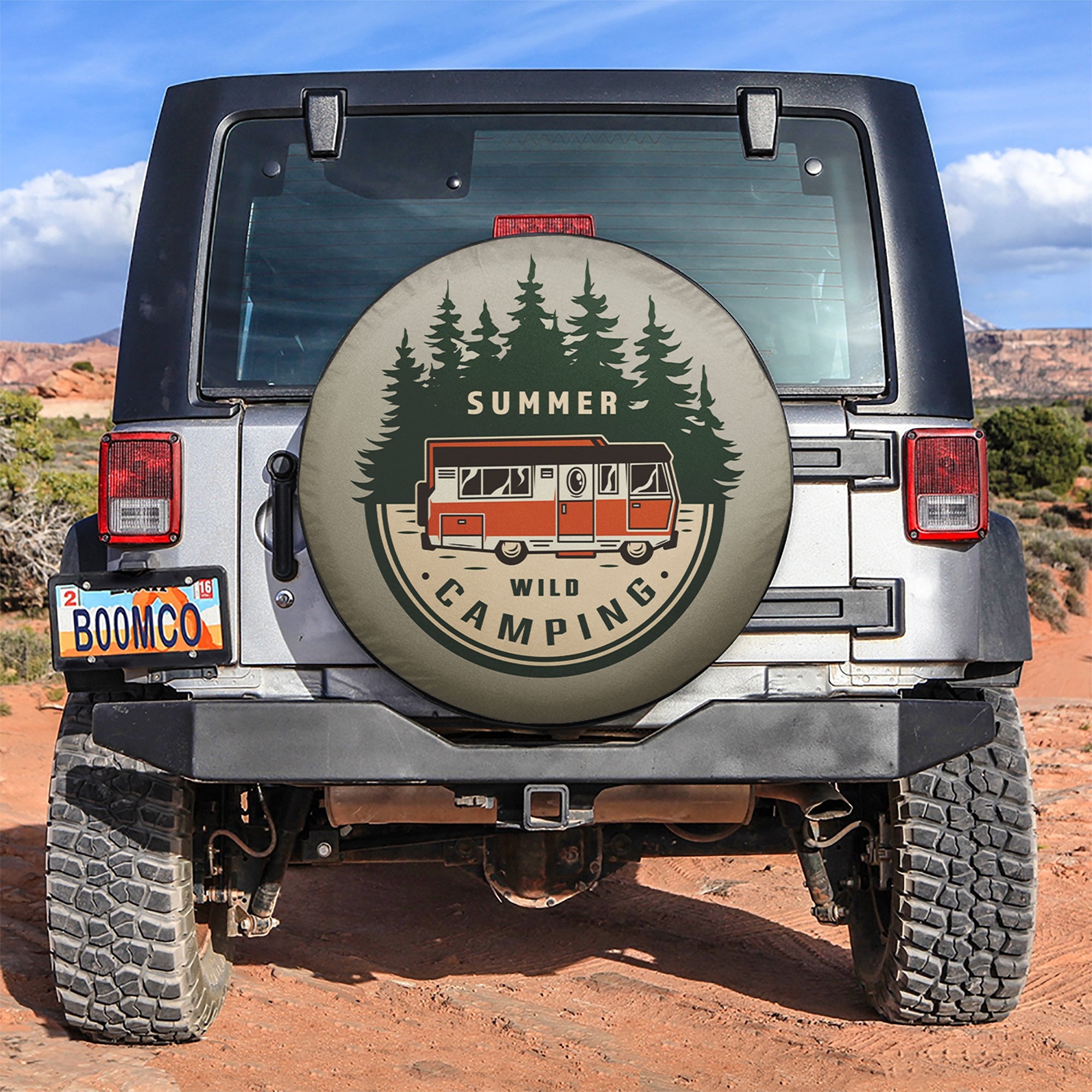 Summer Camping Jeep Car Spare Tire Cover Gift For Campers Nearkii