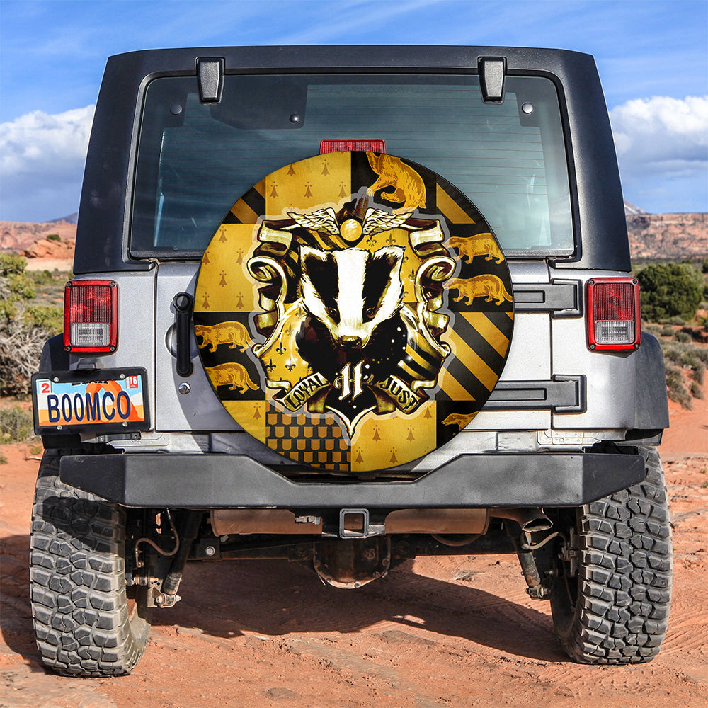 The Hufflepuff Badger Harry Potter Car Spare Tire Covers Gift For Campers Nearkii