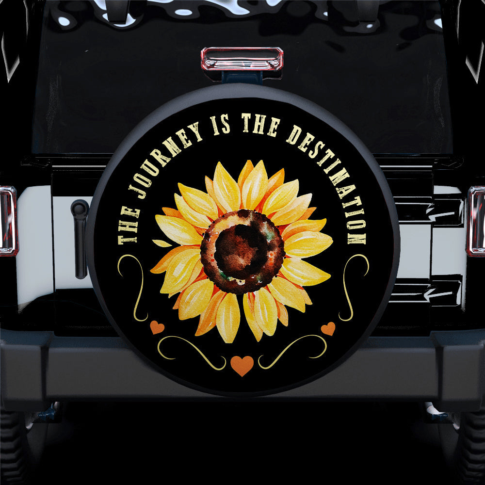 The Journey Is The Destination Jeep Car Spare Tire Cover Gift For Campers Nearkii