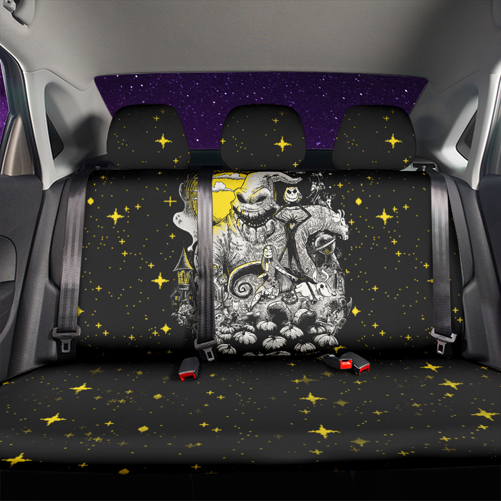 The Nightmare Before Christmas Sky Car Back Seat Cover Decor Protectors Nearkii