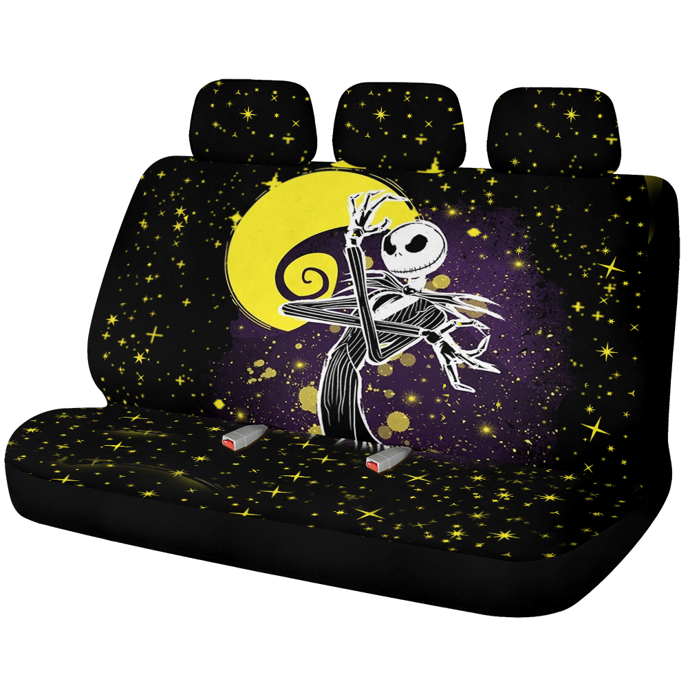 Nightmare Before Christmas Sky Moon Jack Car Back Seat Covers Decor Protectors Nearkii