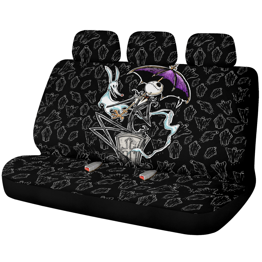 The Nightmare Before Christmas Jack Umbrella Car Back Seat Covers Decor Protectors Nearkii