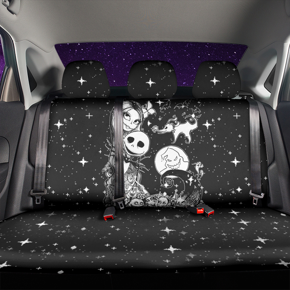 The Nightmare Before Christmas Black Car Back Seat Covers Decor Protectors Nearkii