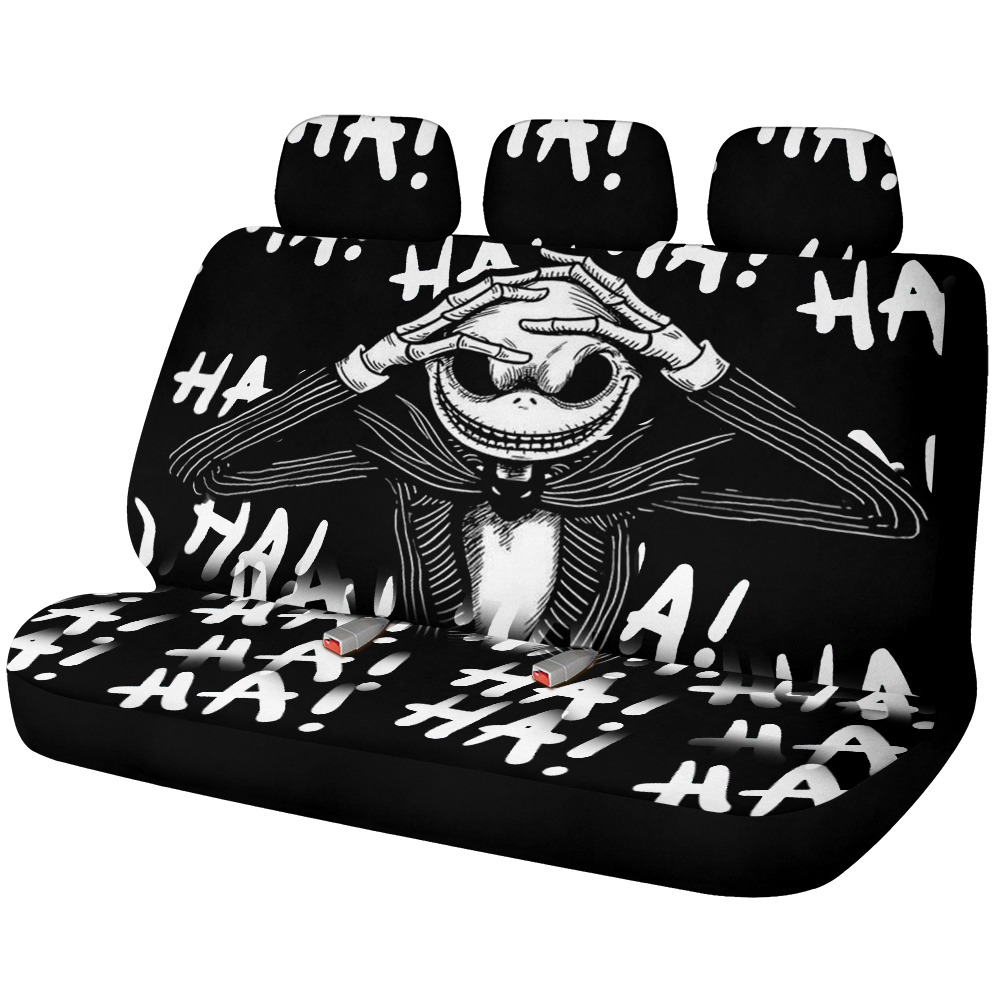 The Nightmare Before Christmas Jack Haha Car Back Seat Covers Decor Protectors Nearkii