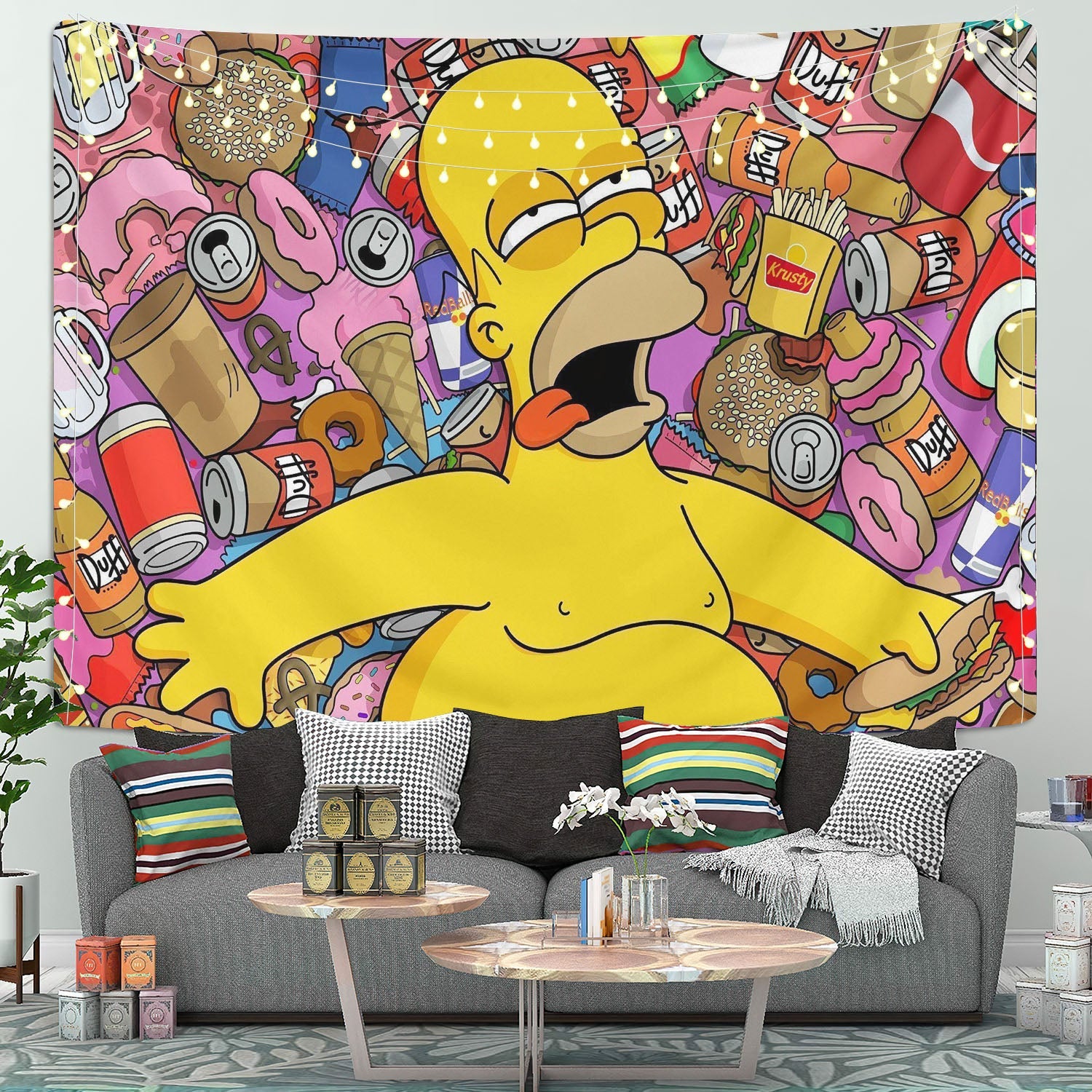 The Simpsons Tapestry Room Decor Nearkii