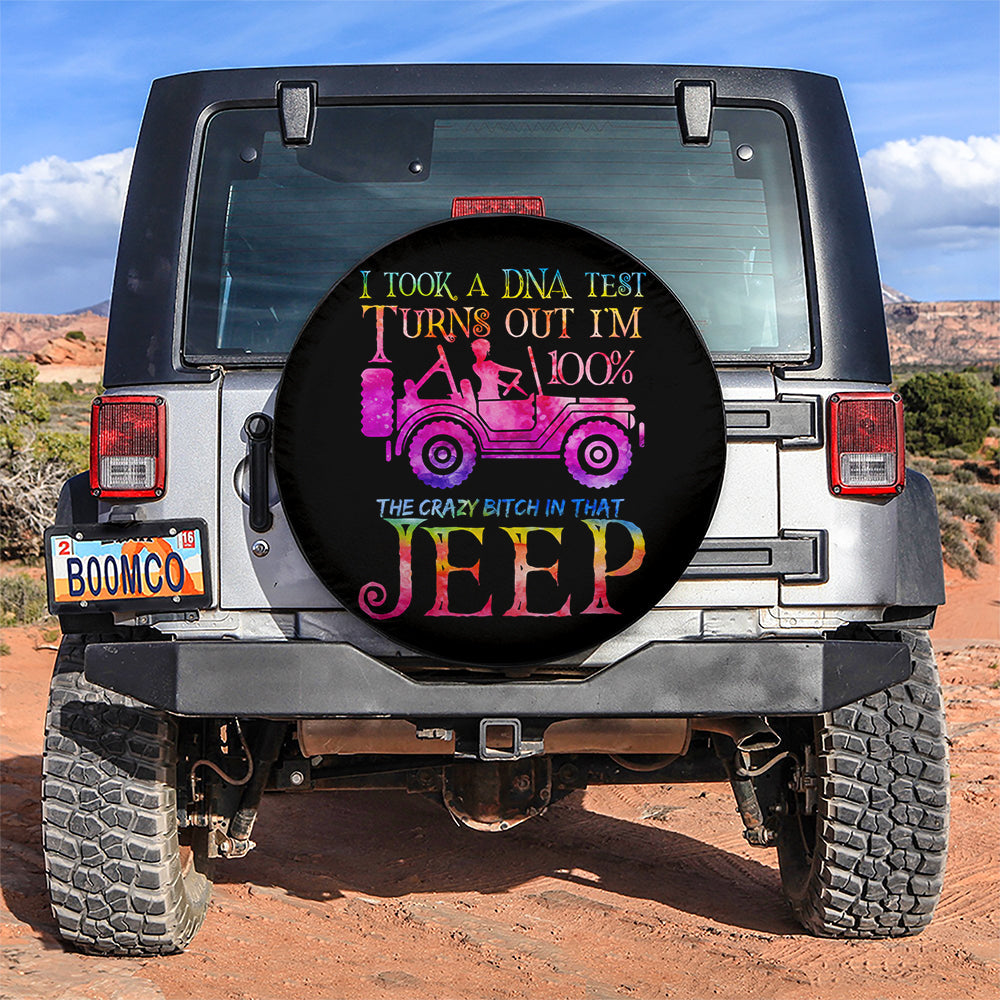 The Crazy Pink Girl In Jeep Car Spare Tire Covers Gift For Campers Nearkii