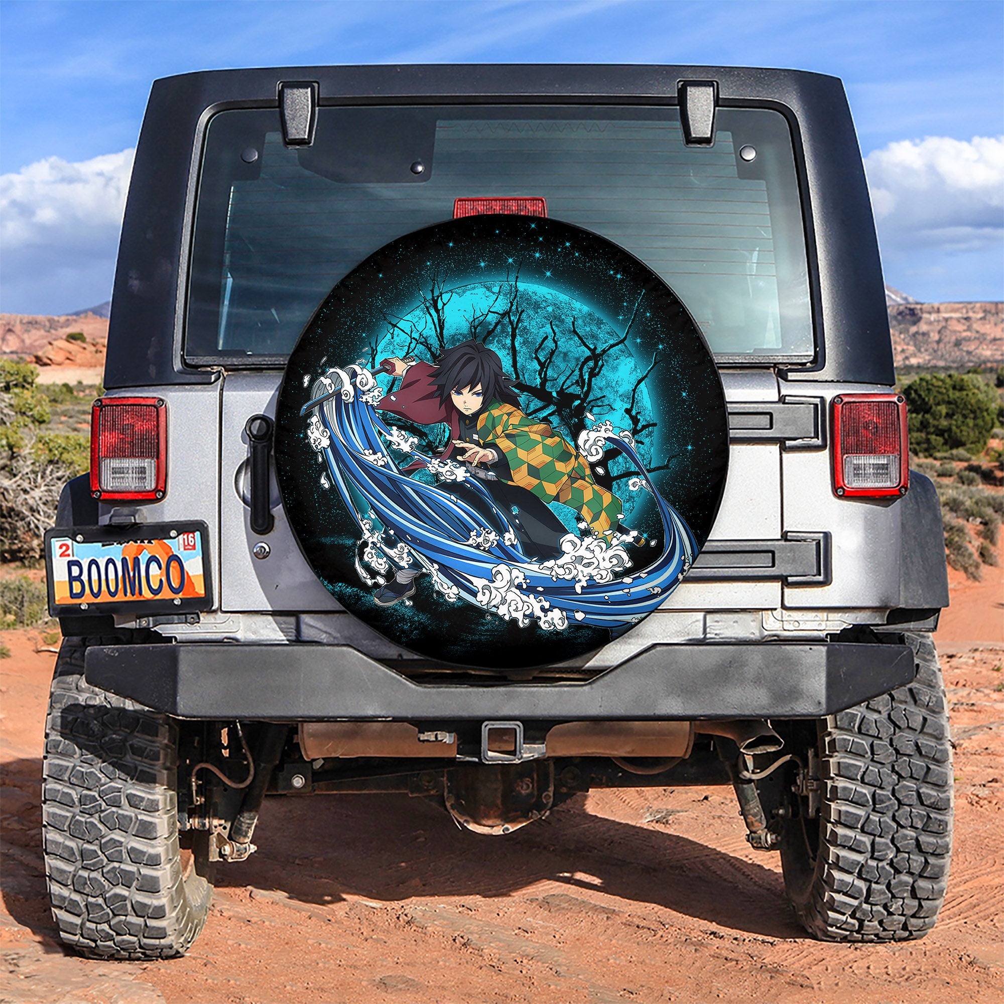 Tomioka Giyuu Demon Slayer Spare Tire Cover Gift For Campers Nearkii