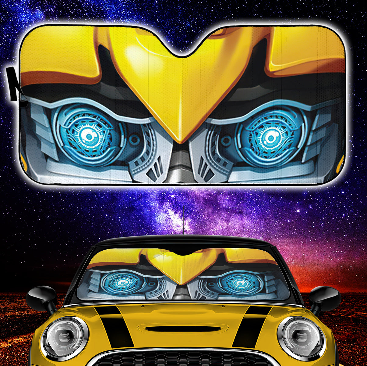 Transformer Bumblebee Eyes Custom Car Windshield Auto Sun Shades Nearkii