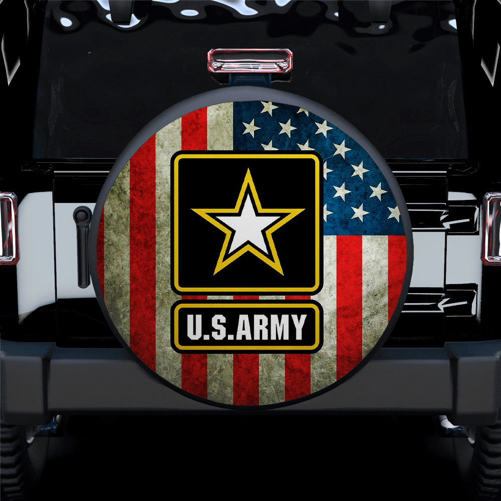 Us Army American Flag Car Spare Tire Covers Gift For Campers Nearkii