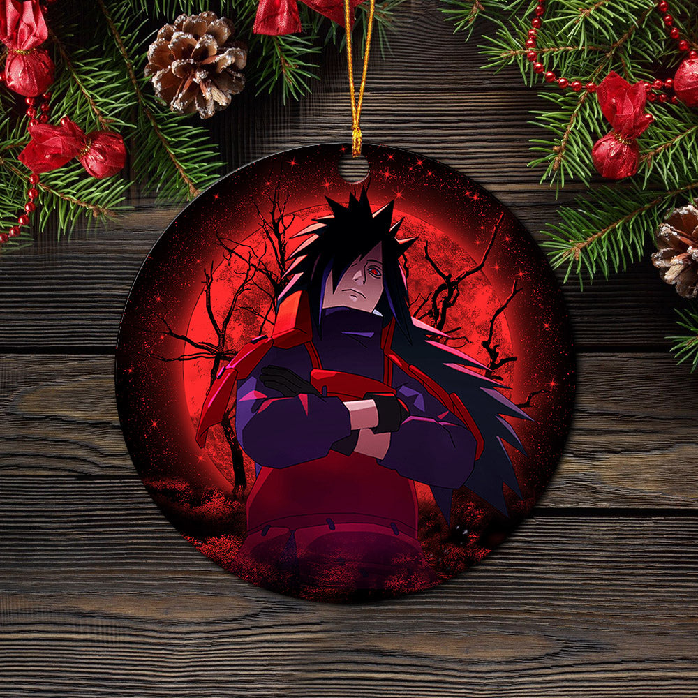 Uchiha Madara Moonlight Mica Circle Ornament Perfect Gift For Holiday Nearkii