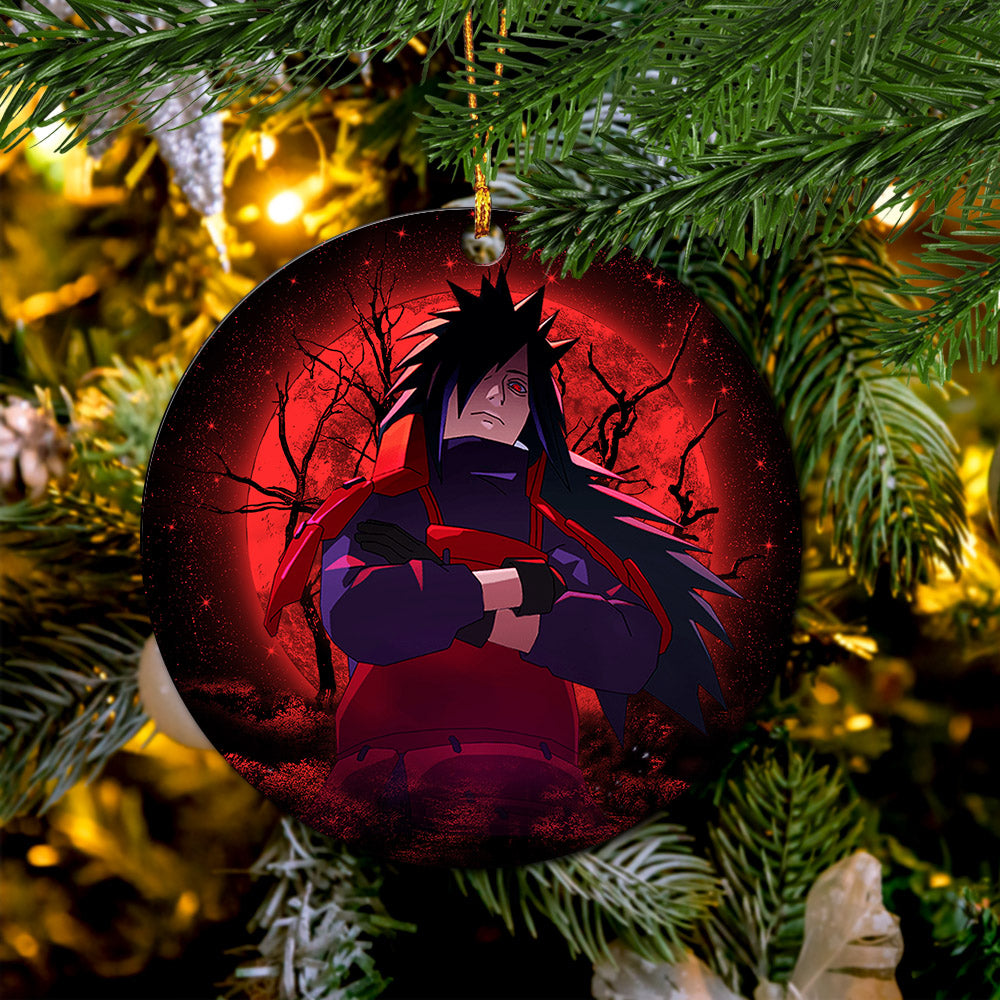 Uchiha Madara Moonlight Mica Circle Ornament Perfect Gift For Holiday Nearkii