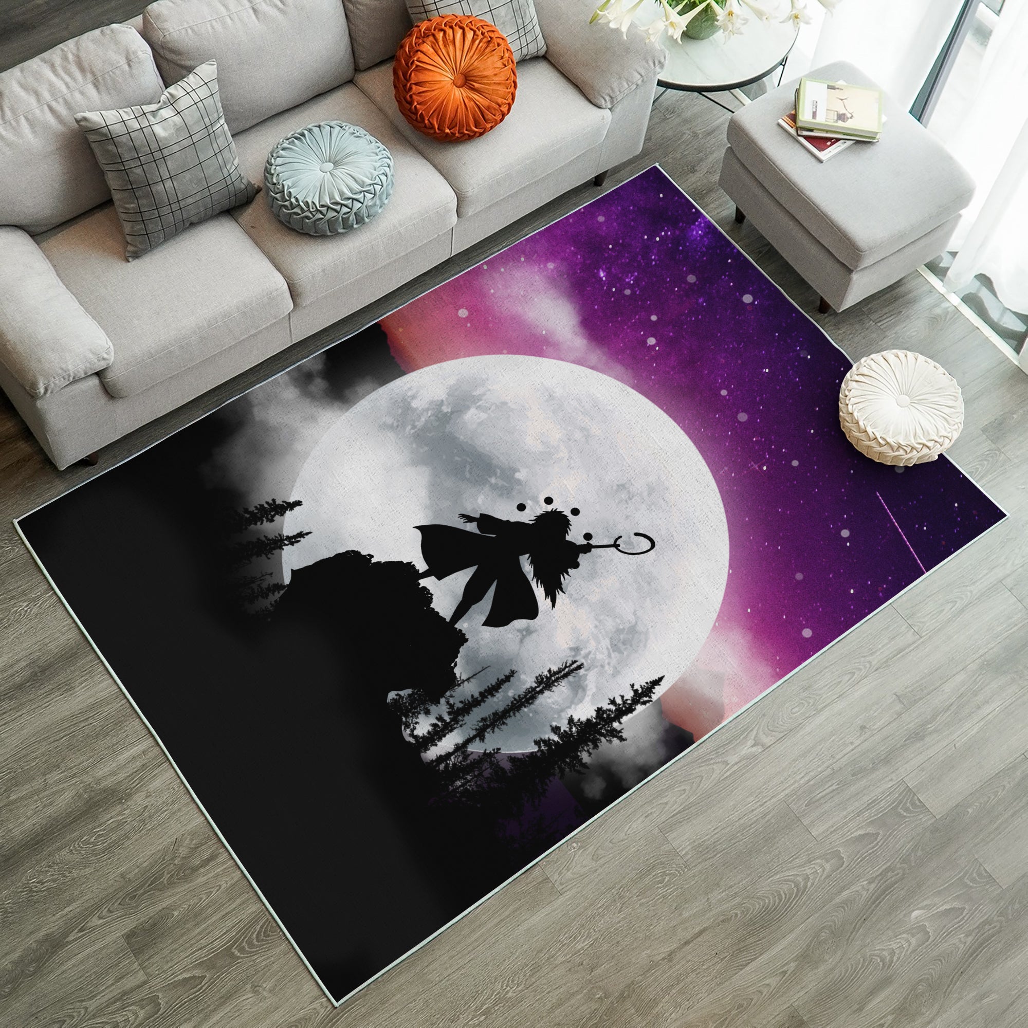 Uchiha Madara Naruto Moon Night Rug Carpet Rug Home Room Decor Nearkii