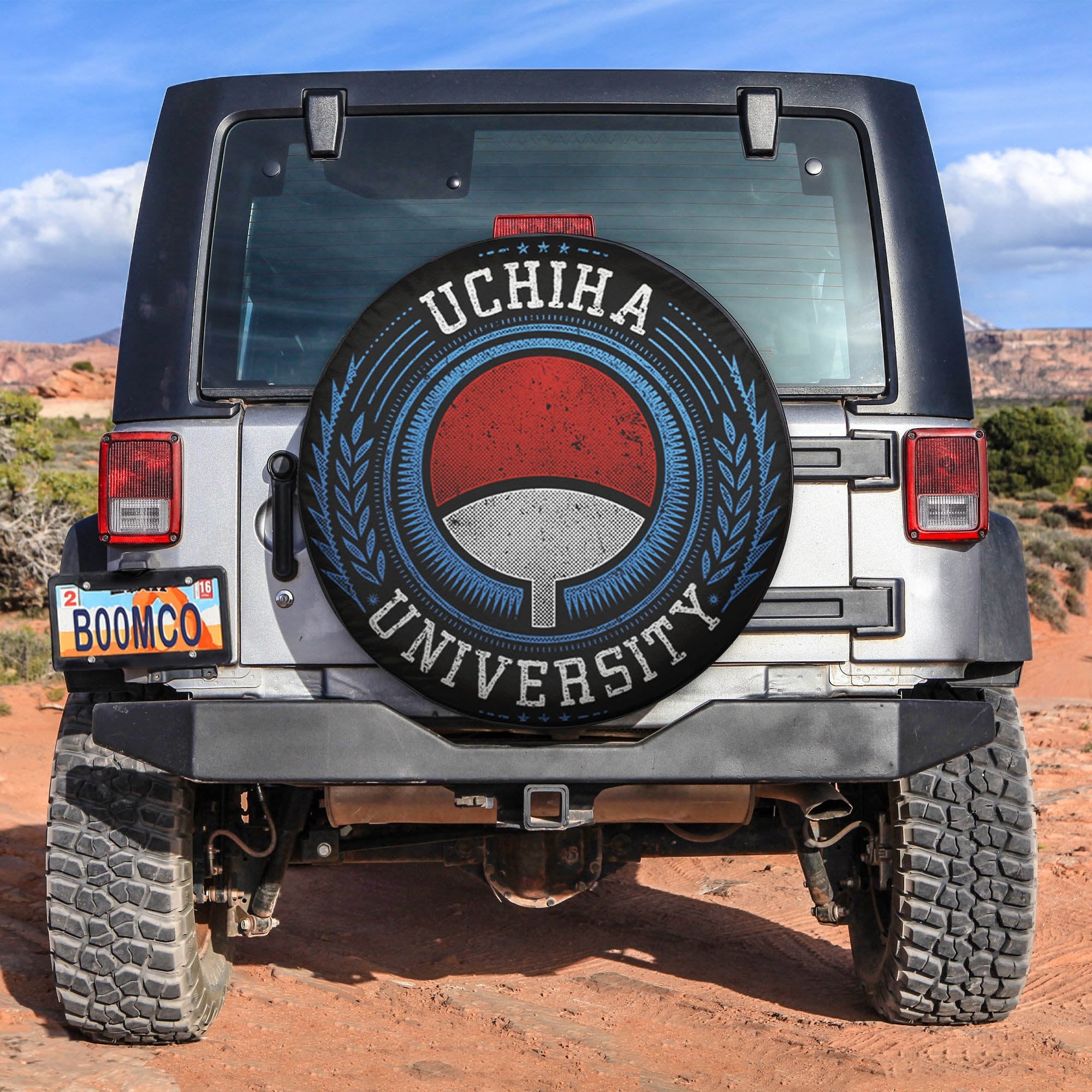 Uchiha University Spare Tire Covers Gift For Campers Nearkii