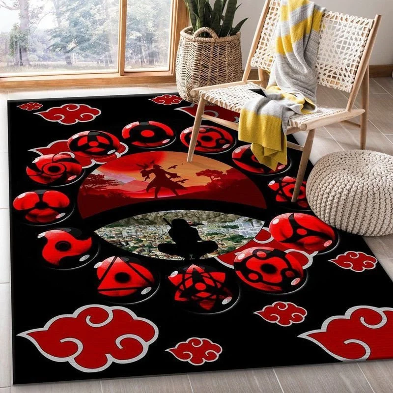 Uchiha Itachi Akatsuki Anime Rug Carpet Rug Home Room Decor Nearkii