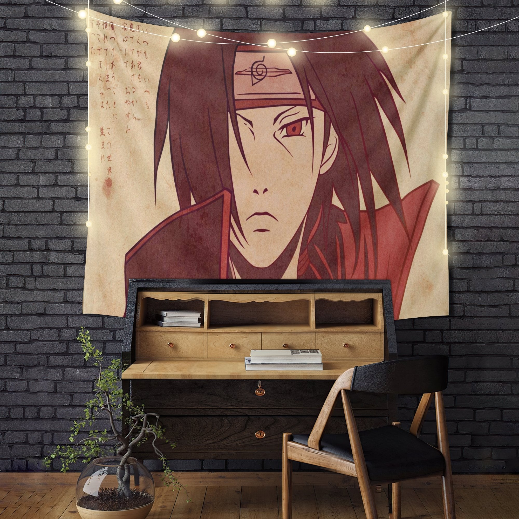 Uchiha Itachi Naruto Anime Tapestry Room Decor Nearkii