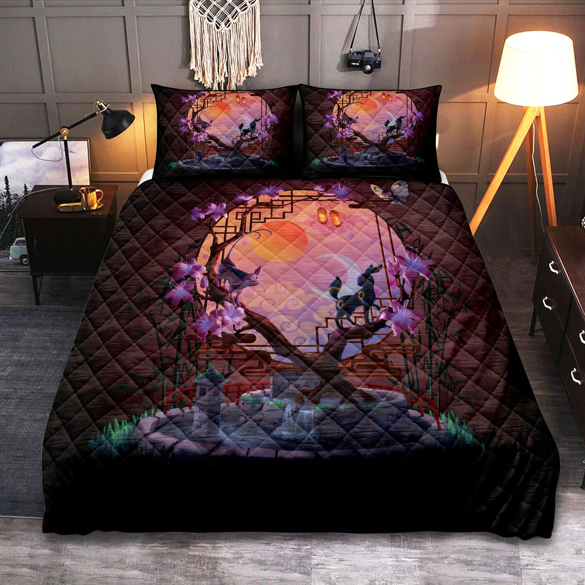 Umbreon Espeon Pokemon Quilt Bed Sets Nearkii