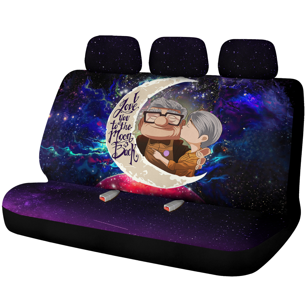 Up Couple Love You To The Moon Galaxy Premium Custom Car Back Seat Covers Decor Protectors Nearkii