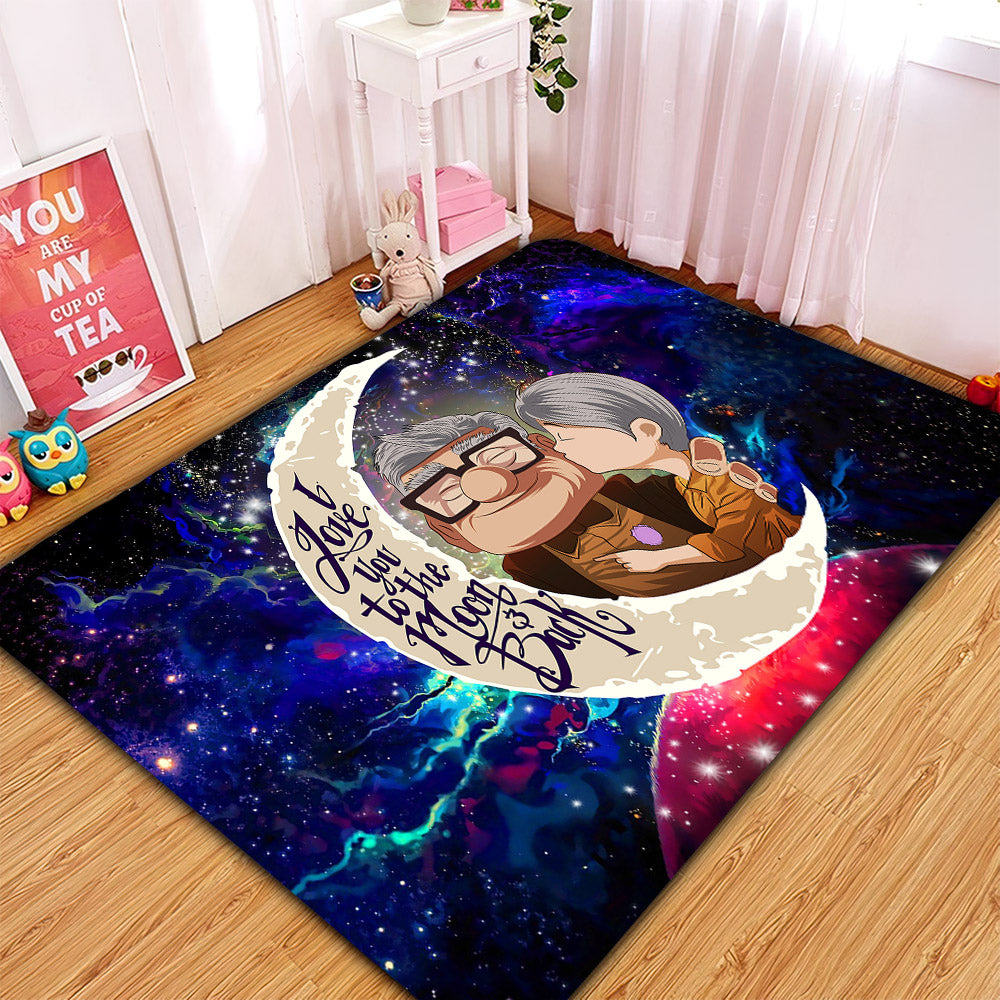 Up Couple Love You To The Moon Galaxy Carpet Rug Home Room Decor Nearkii