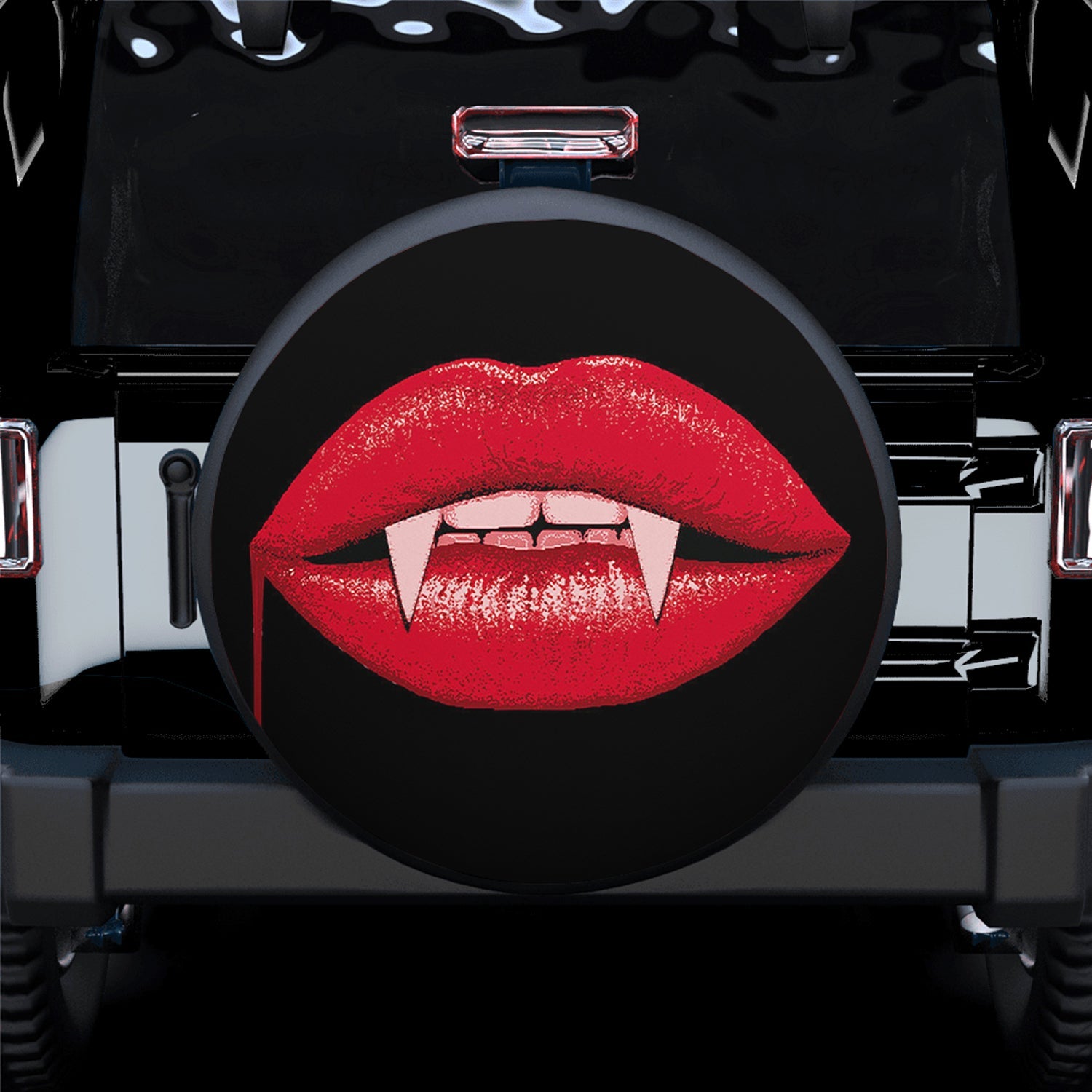 Vampire Mouth Horror Spare Tire Covers Gift For Campers Nearkii