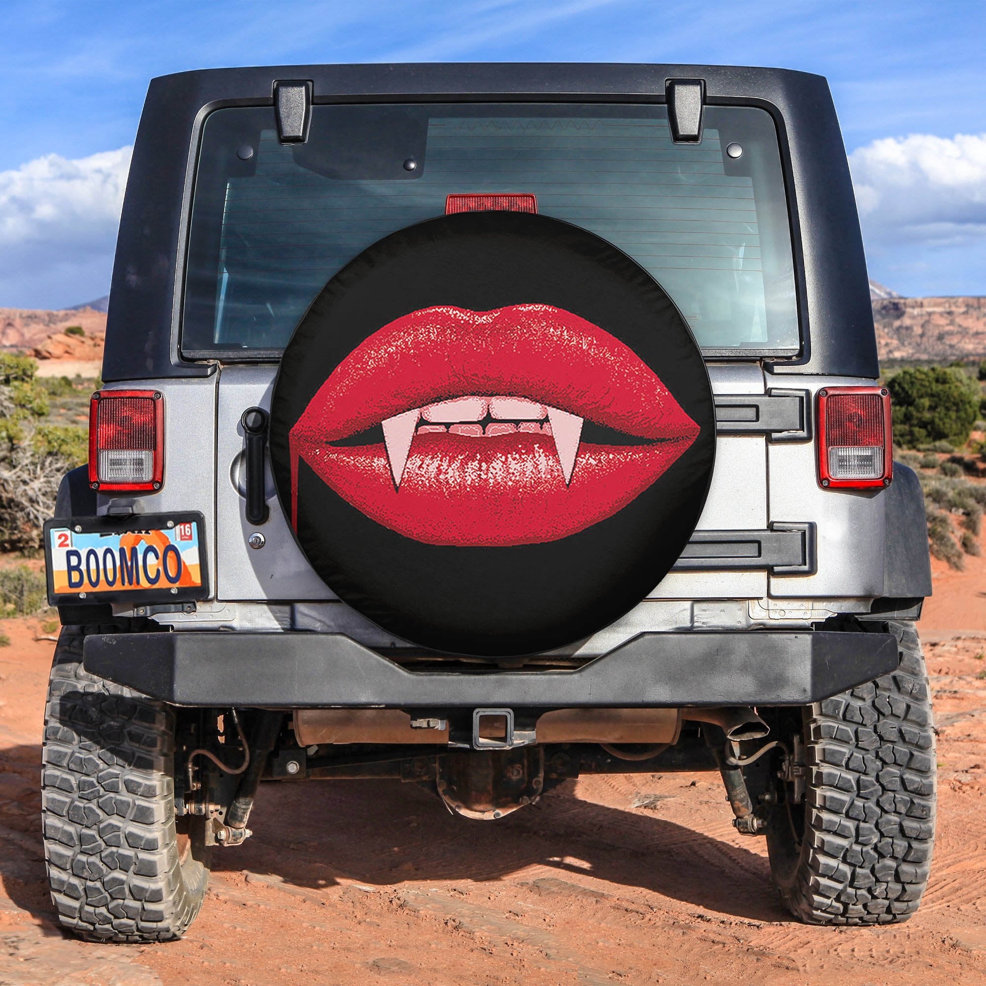 Vampire Mouth Horror Spare Tire Covers Gift For Campers Nearkii