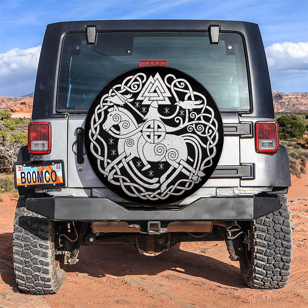 Viking Mystic Car Spare Tire Cover Gift For Campers Nearkii